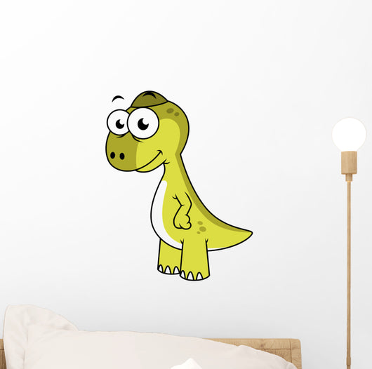 Cute Illustration Pachycephalosaurus Dinosaur Wall Decal Design 2