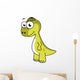 Cute Illustration Pachycephalosaurus Dinosaur Wall Decal Design 2