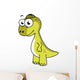Cute Illustration Pachycephalosaurus Dinosaur Wall Decal Design 2