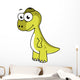 Cute Illustration Pachycephalosaurus Dinosaur Wall Decal Design 2
