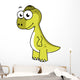 Cute Illustration Pachycephalosaurus Dinosaur Wall Decal Design 2