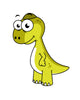 Cute Illustration Pachycephalosaurus Dinosaur Wall Decal Design 2
