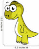Cute Illustration Pachycephalosaurus Dinosaur Wall Decal Design 2