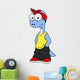 Illustration Brontosaurus Dressed Hip Wall Decal