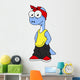Illustration Brontosaurus Dressed Hip Wall Decal