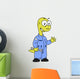 Illustration Brontosaurus Mechanic Wall Decal