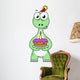 Illustration Brontosaurus with Birthday Wall Decal