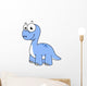 Cute Illustration Brontosaurus Wall Decal