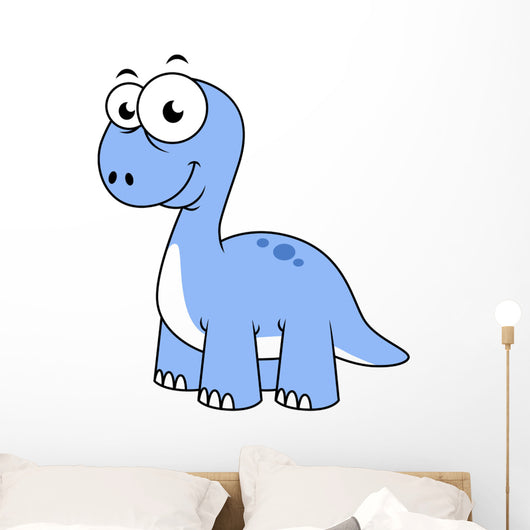 Cute Illustration Brontosaurus Wall Decal