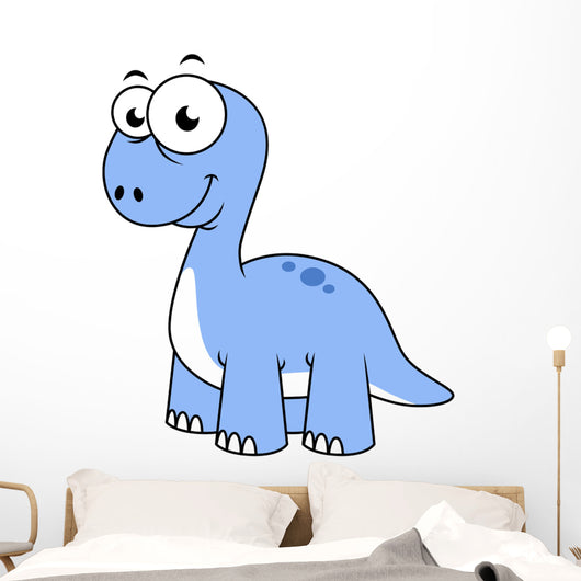 Cute Illustration Brontosaurus Wall Decal