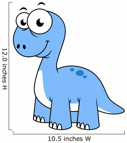Cute Illustration Brontosaurus Wall Decal