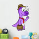 Illustration Pachycephalosaurus Businessman Wall Decal