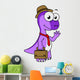 Illustration Pachycephalosaurus Businessman Wall Decal