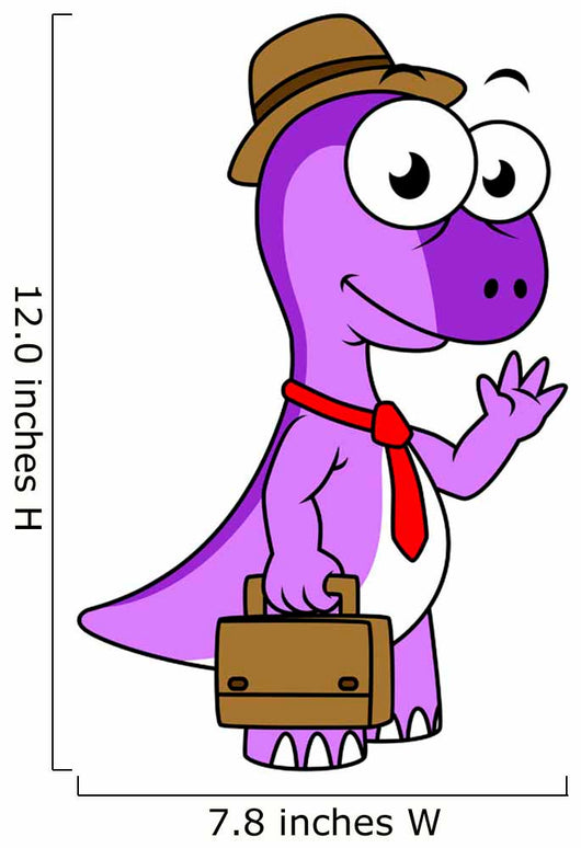 Illustration Pachycephalosaurus Businessman Wall Decal