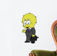 Illustration Triceratops Businessman Wall Decal