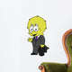 Illustration Triceratops Businessman Wall Decal