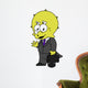 Illustration Triceratops Businessman Wall Decal