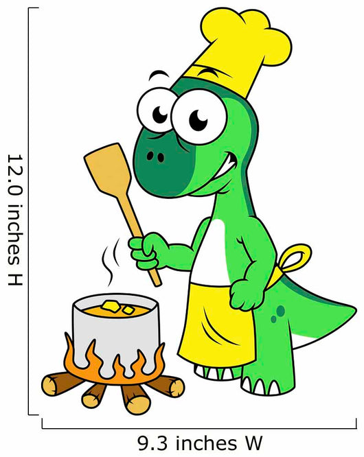 Illustration Parasaurolophus Dinosaur Cooking Wall Decal