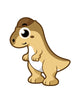 Cute Illustration Pachycephalosaurus Dinosaur Wall Decal Design 1