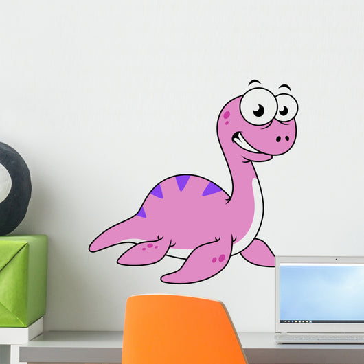 Cute Illustration Loch Ness Wall Decal Design 2