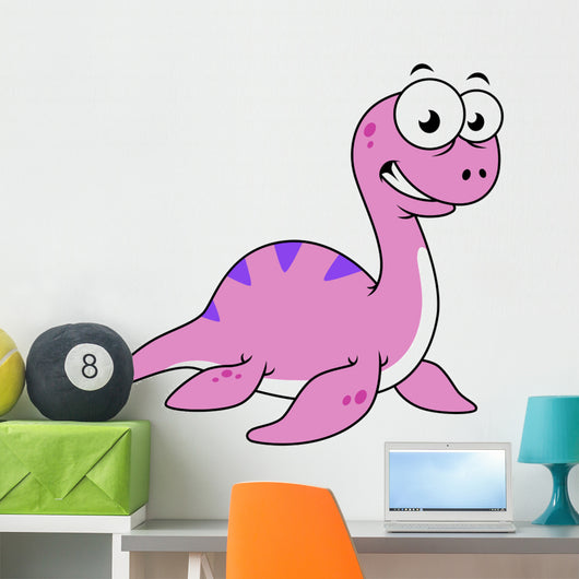 Cute Illustration Loch Ness Wall Decal Design 2