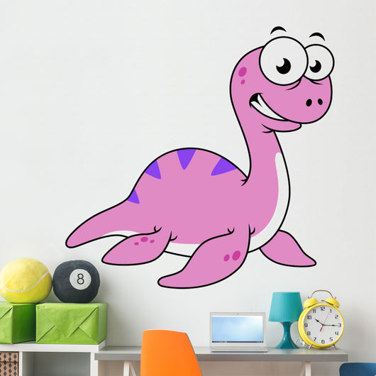 Cute Illustration Loch Ness Wall Decal Design 2
