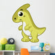 Cute Illustration Parasaurolophus Dinosaur Wall Decal Design 3