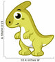 Cute Illustration Parasaurolophus Dinosaur Wall Decal Design 3