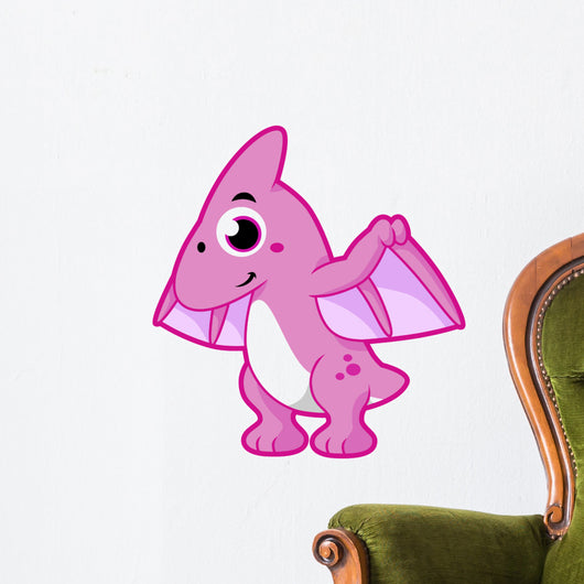 Cute Illustration Pterodactyl Wall Decal Design 2
