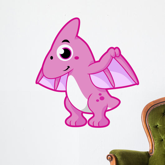 Cute Illustration Pterodactyl Wall Decal Design 2