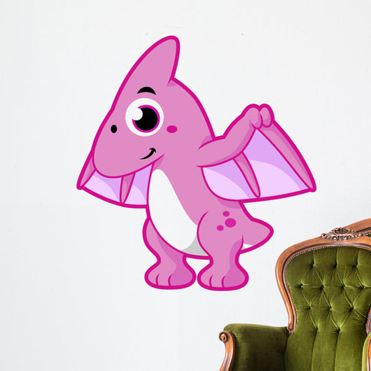 Cute Illustration Pterodactyl Wall Decal Design 2