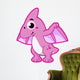 Cute Illustration Pterodactyl Wall Decal Design 2