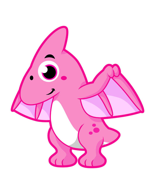 Cute Illustration Pterodactyl Wall Decal Design 2