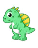 Cute Illustration Spinosaurus Wall Decal Design 4