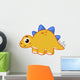 Cute Illustration Stegosaurus Wall Decal Design 6