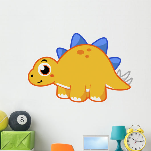Cute Illustration Stegosaurus Wall Decal Design 6
