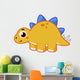Cute Illustration Stegosaurus Wall Decal Design 6