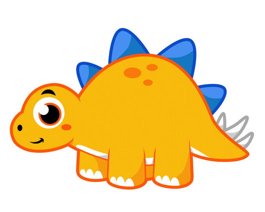 Cute Illustration Stegosaurus Wall Decal Design 6