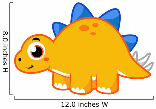 Cute Illustration Stegosaurus Wall Decal Design 6