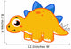 Cute Illustration Stegosaurus Wall Decal Design 6