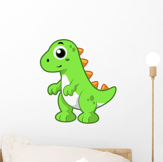 Cute Illustration Tyrannosaurus Rex Wall Decal Design 3