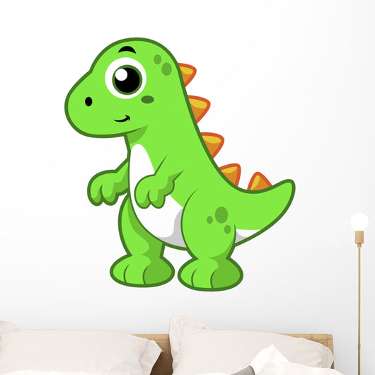 Cute Illustration Tyrannosaurus Rex Wall Decal Design 3