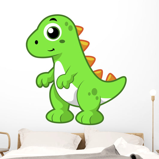 Cute Illustration Tyrannosaurus Rex Wall Decal Design 3