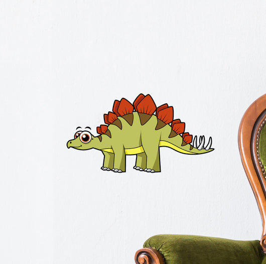 Cute Illustration Stegosaurus Dinosaur Wall Decal
