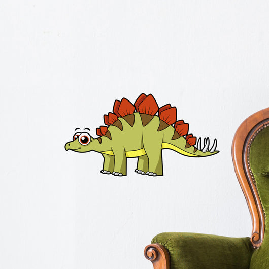 Cute Illustration Stegosaurus Dinosaur Wall Decal