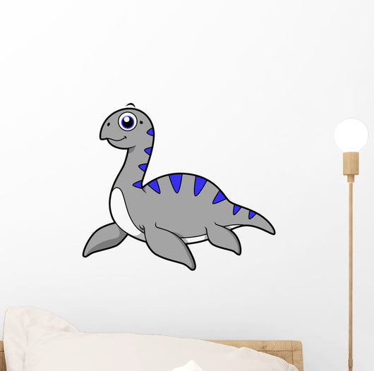 Cute Illustration Loch Ness Wall Decal Design 1