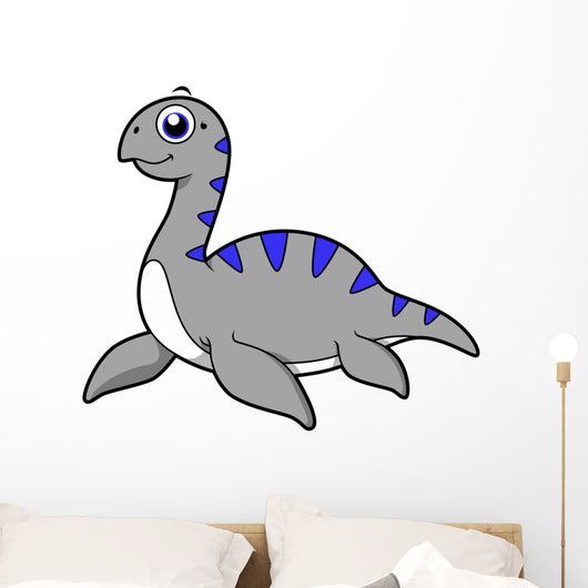 Cute Illustration Loch Ness Wall Decal Design 1