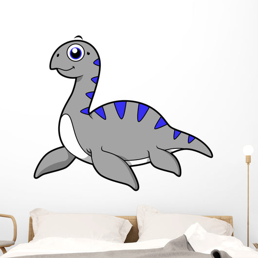 Cute Illustration Loch Ness Wall Decal Design 1