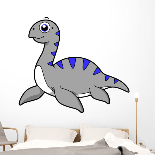 Cute Illustration Loch Ness Wall Decal Design 1