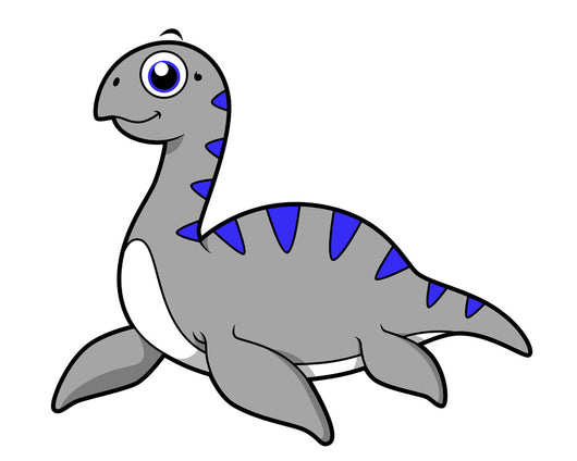 Cute Illustration Loch Ness Wall Decal Design 1